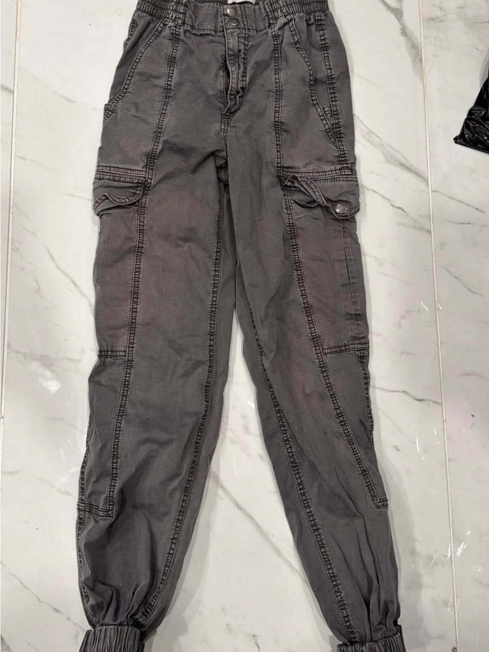Garage Women's Gray Cargo Jogger Pants